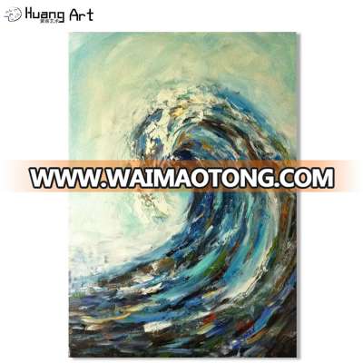 Handmade Modern Abstract Sea Wave Oil Painting on Canvas for Living Room Decoration Seascape Painting