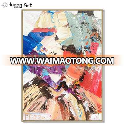 Hot Selling Artist Hand-painted High Quality Abstract Oil Painting on Canvas Beautiful Bright Colors Knife Thick Oil Painting