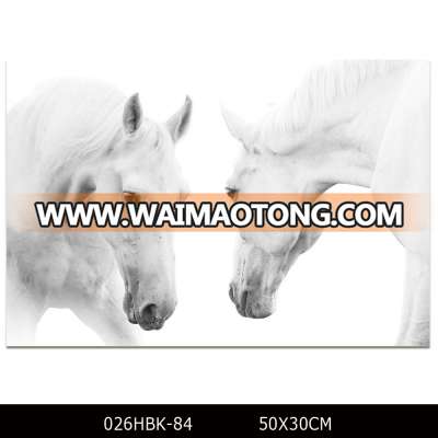 Professional Factory Supply High Quality Modern Horse Painting for Living Room Abstract White Horse for Decoration