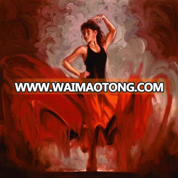 Factory price high quality handmade flamenco dancing oil painting